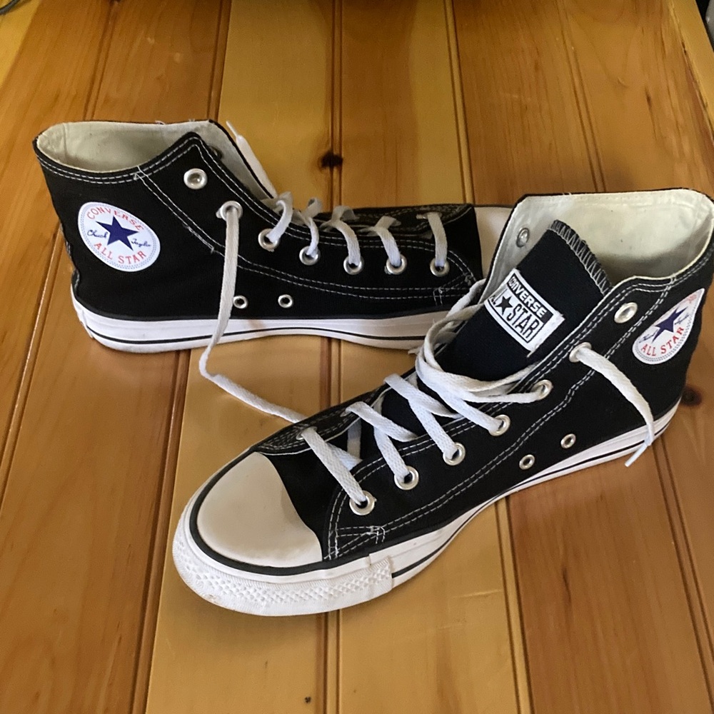 Converse Black and White High-Tops